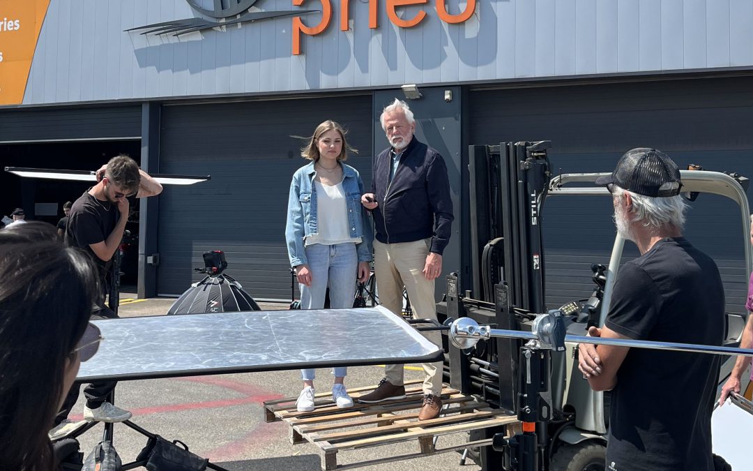 TOURNAGE FILM DE MARQUE IDEAL PNEU A TIGNIEU