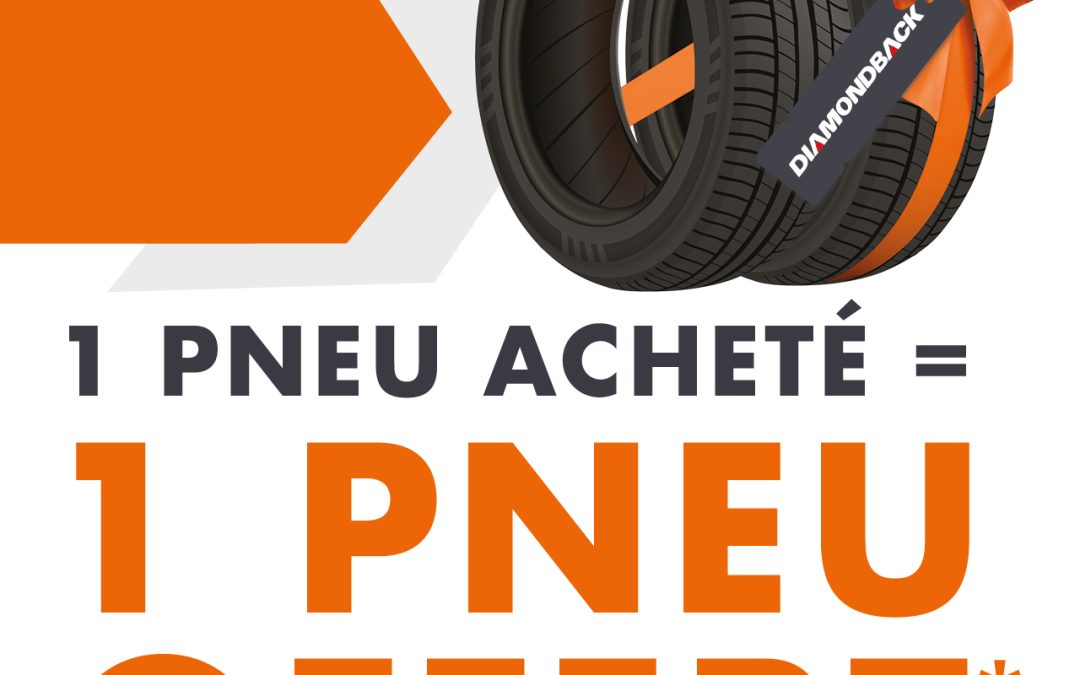 1 Pneu acheté = 1 pneu offert !