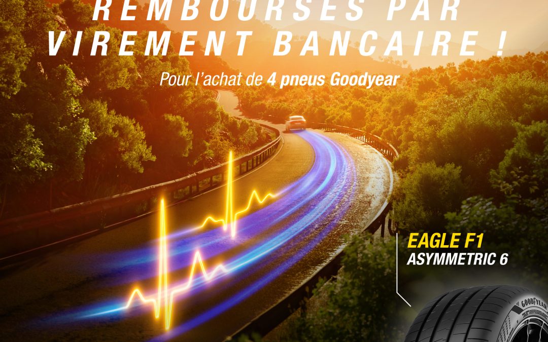 Promo Goodyear : jusqu’à 140 € remboursés !